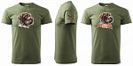Pánské myslivecké tričko 129 PXT CREATIVE se psem khaki vel. XXL - Obrázek (4)